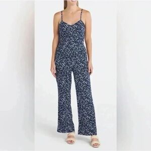 Floral Spaghetti Strap Jumpsuit